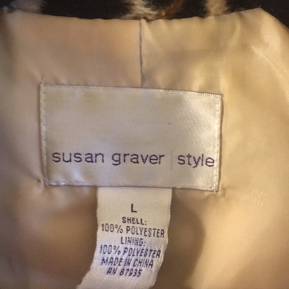 Leopard Print Coat Size Large - Picture 2 of 7